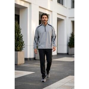 Ping Golf Grey 1/4 Zip Pullover Windbreaker XL